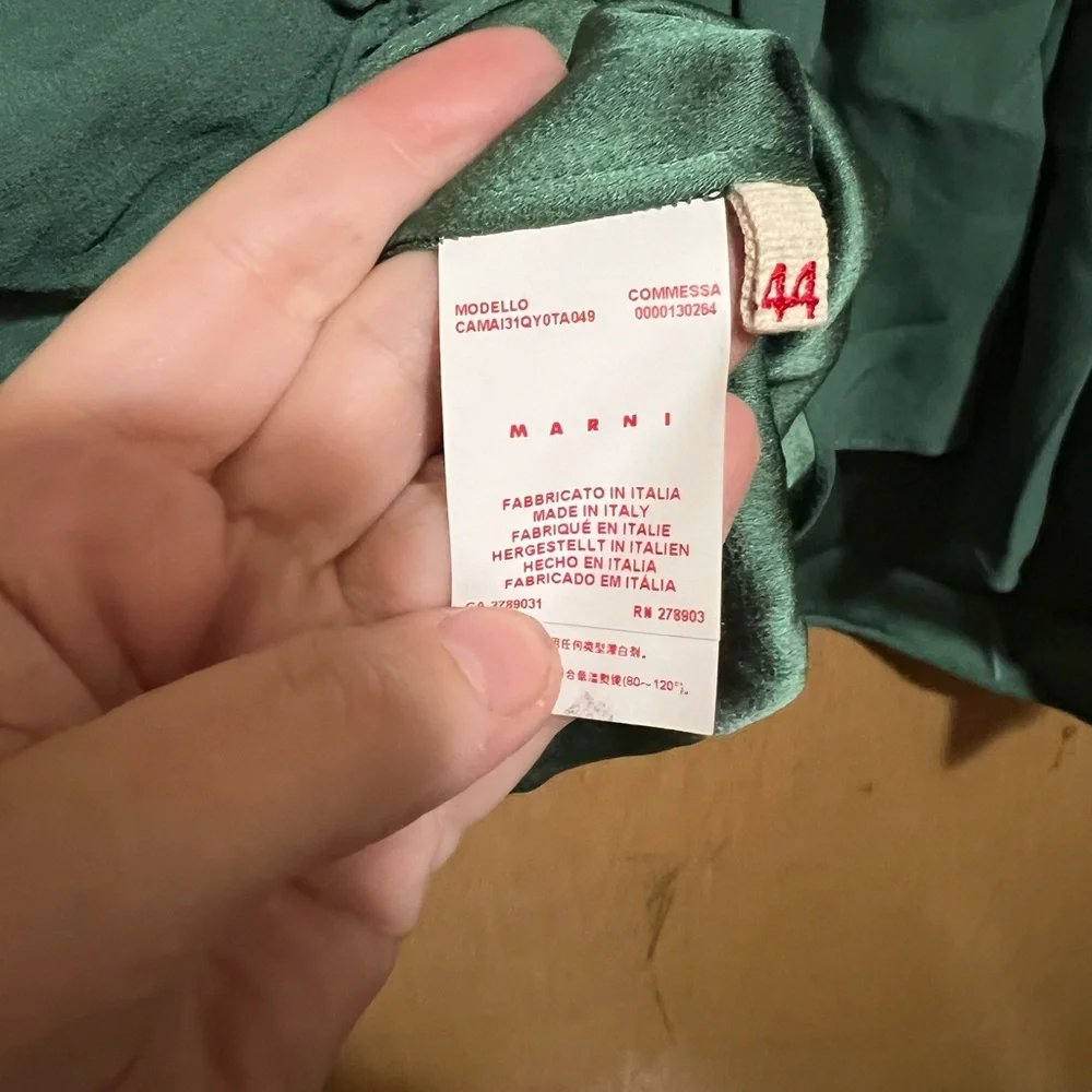 Marni Green Ruched Top - Picture 4 of 7